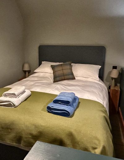 Croick holiday cottage Mission Hall bedroom